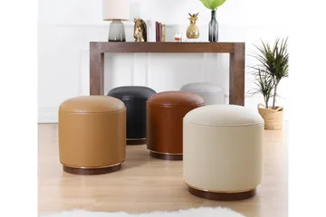 Lackawanna Sittepuff 42 cm - Beige - Møbler - Stoler - Krakk - Puff