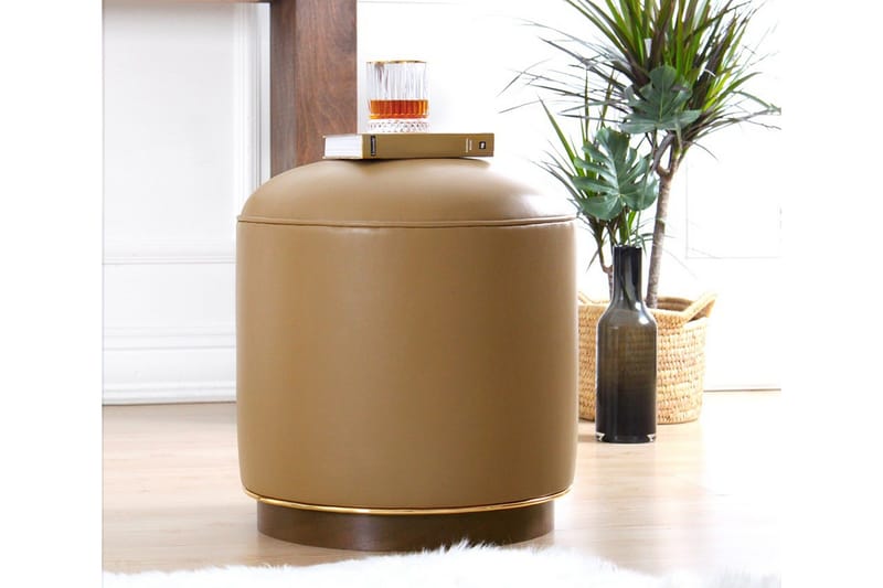 Lackawanna Sittepuff 42 cm - Beige - Møbler - Stoler - Krakk - Puff