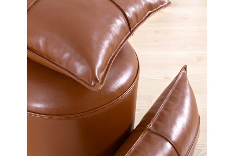 Lackawanna Sittepuff 42 cm - Brun - Møbler - Stoler - Krakk - Puff