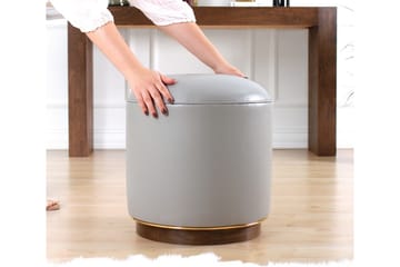 Lackawanna Sittepuff 42 cm - Grå - Møbler - Stoler - Krakk - Puff