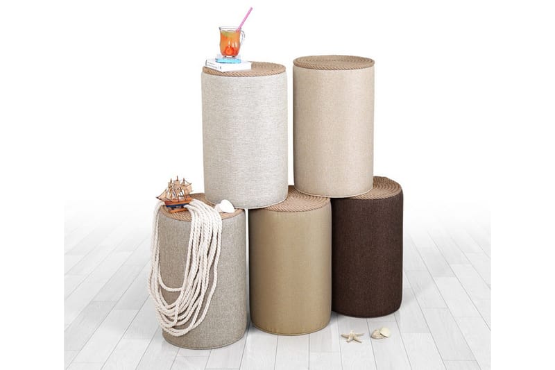 Larada Sittepuff 31 cm - Brun - Møbler - Stoler - Krakk - Puff