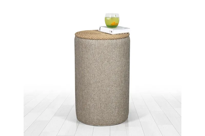 Larada Sittepuff 31 cm, Mørk beige