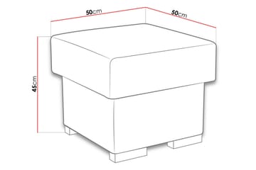 Lavona Fotskammel - Brun - Møbler - Stoler - Krakk - Puff