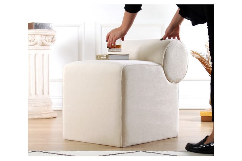 Linburg Sittepuff 45 cm, Cream