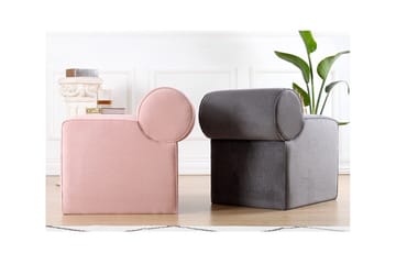 Linburg Sittepuff 45 cm - Grå - Møbler - Stoler - Krakk - Puff