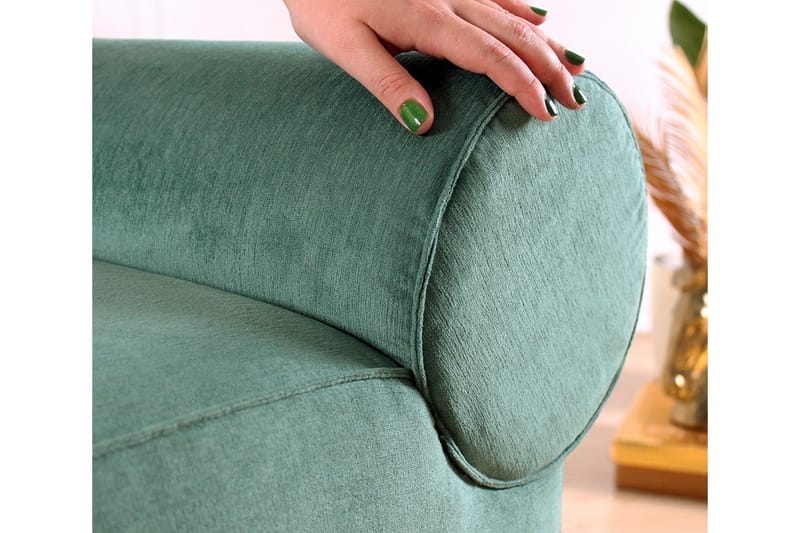 Linburg Sittepuff 45 cm - Green - Møbler - Stoler - Krakk - Puff