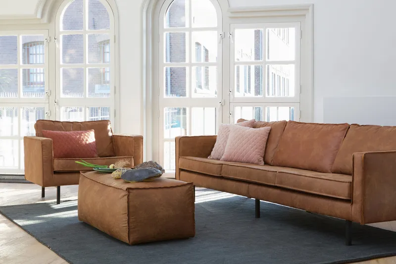 Lissbon Sittepuff - Brun - Møbler - Stoler - Krakk - Puff