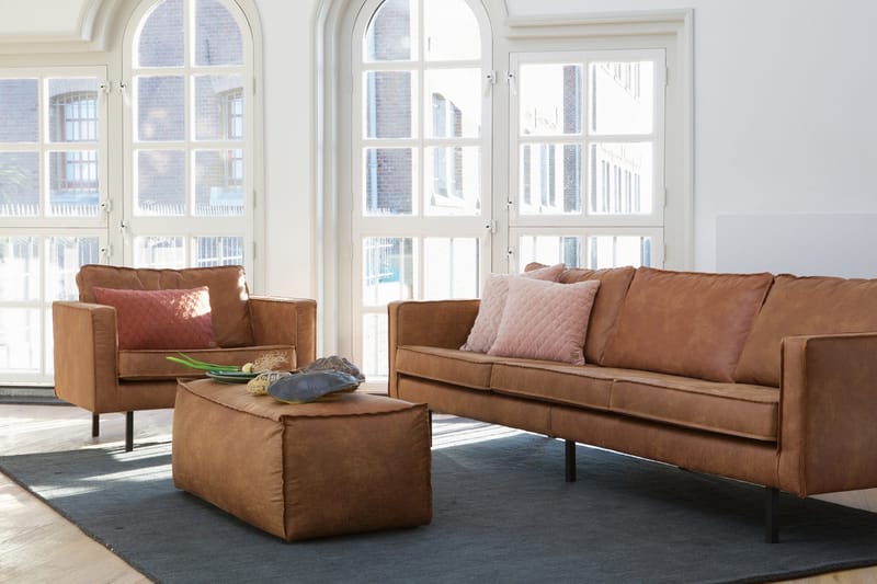 Lissbon Sittepuff - Brun - Møbler - Stoler - Krakk - Puff