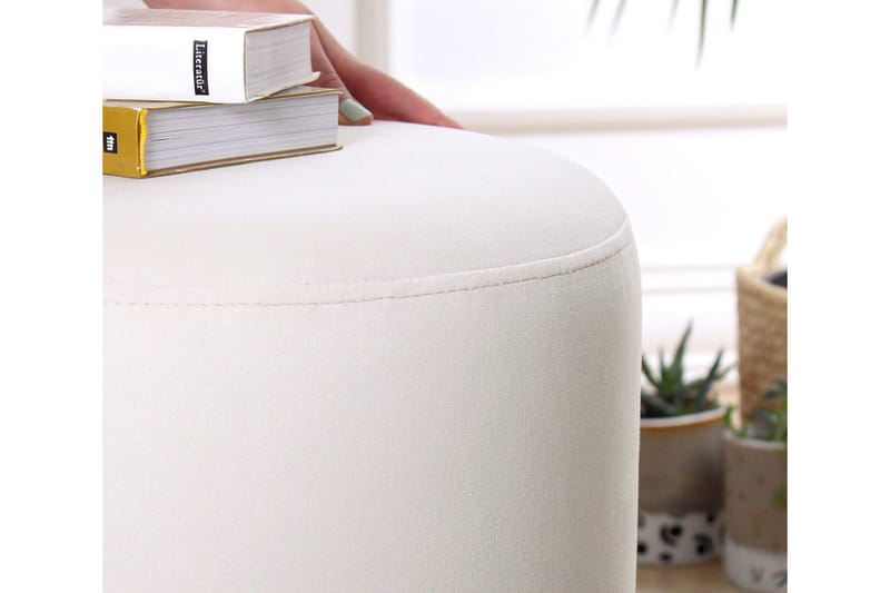 Lockport Sittepuff 38 cm - Beige - Møbler - Stoler - Krakk - Puff