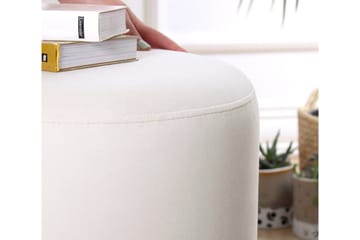 Lockport Sittepuff 38 cm - Beige - Møbler - Stoler - Krakk - Puff