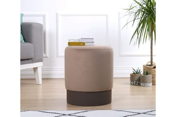 Lockport Sittepuff 38 cm - Brun - Møbler - Stoler - Krakk - Puff