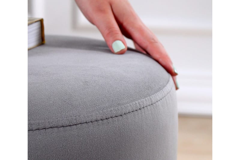 Lockport Sittepuff 38 cm - Grå - Møbler - Stoler - Krakk - Puff