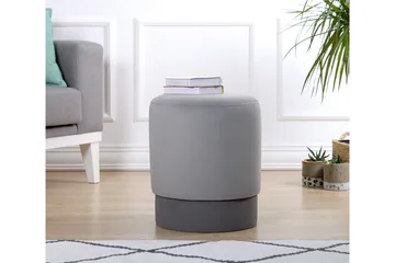 Lockport Sittepuff 38 cm - Grå - Møbler - Stoler - Krakk - Puff