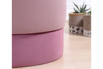 Lockport Sittepuff 38 cm - Rosa - Møbler - Stoler - Krakk - Puff