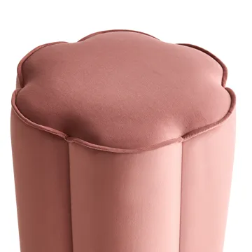 Puff lokket - Rosa - Møbler - Stoler - Krakk - Puff