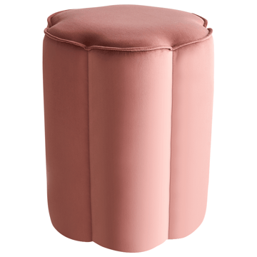 Puff lokket - Rosa - Møbler - Stoler - Krakk - Puff
