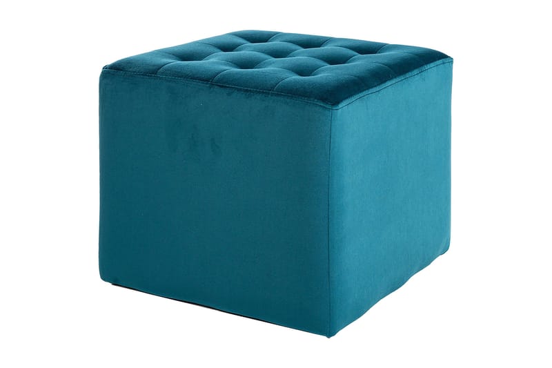 Lorinna Sittepuff - Fløyel/Blå - Møbler - Stoler - Krakk - Puff