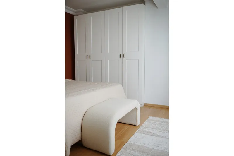 Manav Sittepuff 106 cm - Hvit - Møbler - Stoler - Krakk - Puff