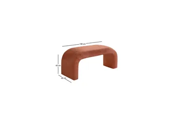 Manav Sittepuff 106 cm - Koral - Møbler - Stoler - Krakk - Puff