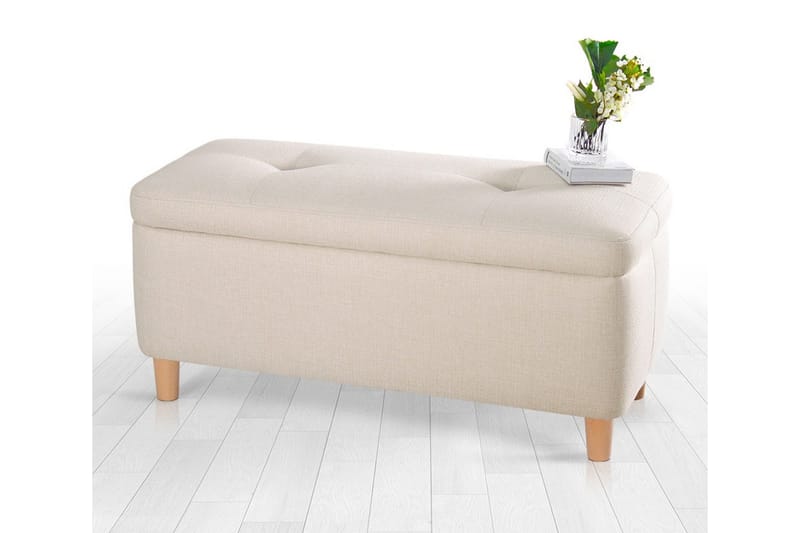 Mansi Sittepuff 100 cm - Cream - Møbler - Stoler - Krakk - Puff