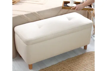 Mansi Sittepuff 100 cm - Cream - Møbler - Stoler - Krakk - Puff