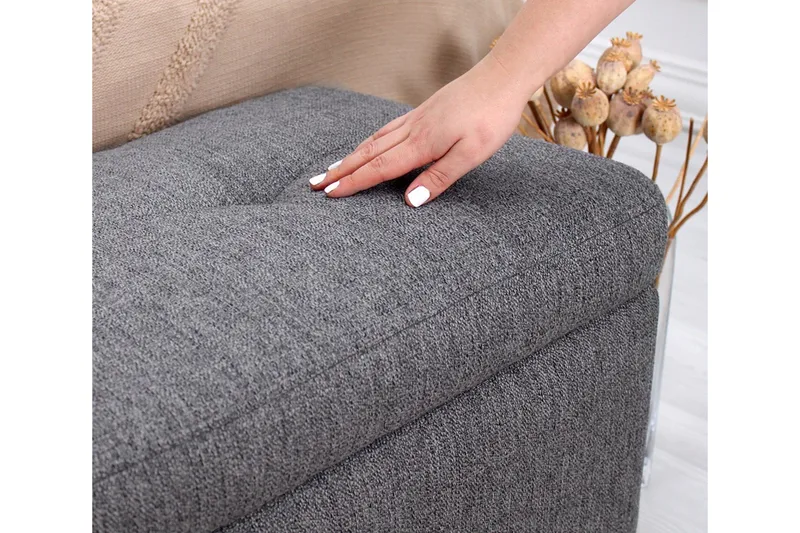 Mansi Sittepuff 100 cm - Mørkegrå - Møbler - Stoler - Krakk - Puff