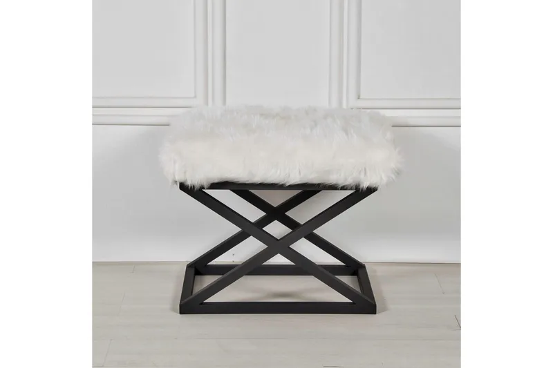 Mantu Sittepuff 50 cm, Hvit