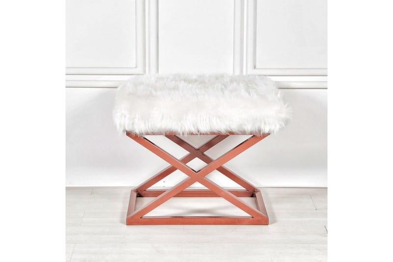 Mantu Sittepuff 50 cm, Hvit