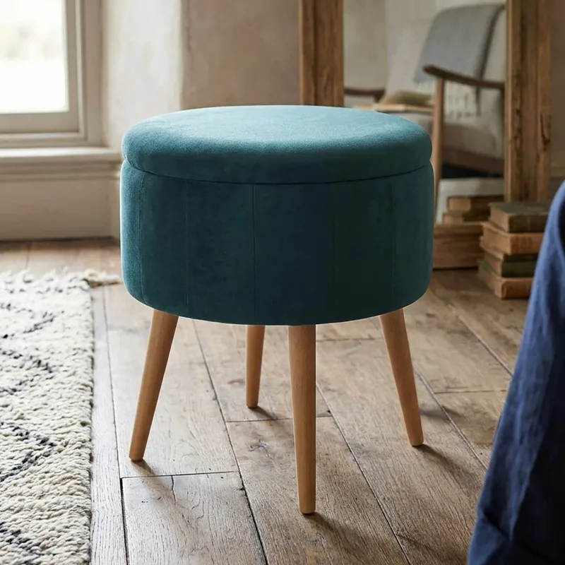 Puff med oppbevaring Atelier Del Sofa Berlin Babyface (Ø45 x H44 cm) Emerald - Møbler - Stoler - Krakk - Puff