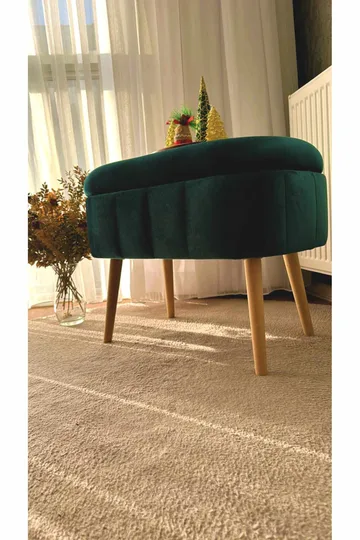 Puff med oppbevaring Atelier Del Sofa Mini Oslo (60 x 46 x 35 cm) Emerald - Møbler - Stoler - Krakk - Puff
