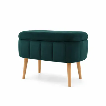 Puff med oppbevaring Atelier Del Sofa Mini Oslo (60 x 46 x 35 cm) Emerald