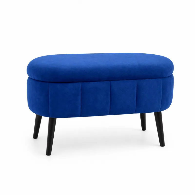 Puff med oppbevaring Atelier Del Sofa Mini Oslo (60 x 46 x 35 cm) Sax Blue