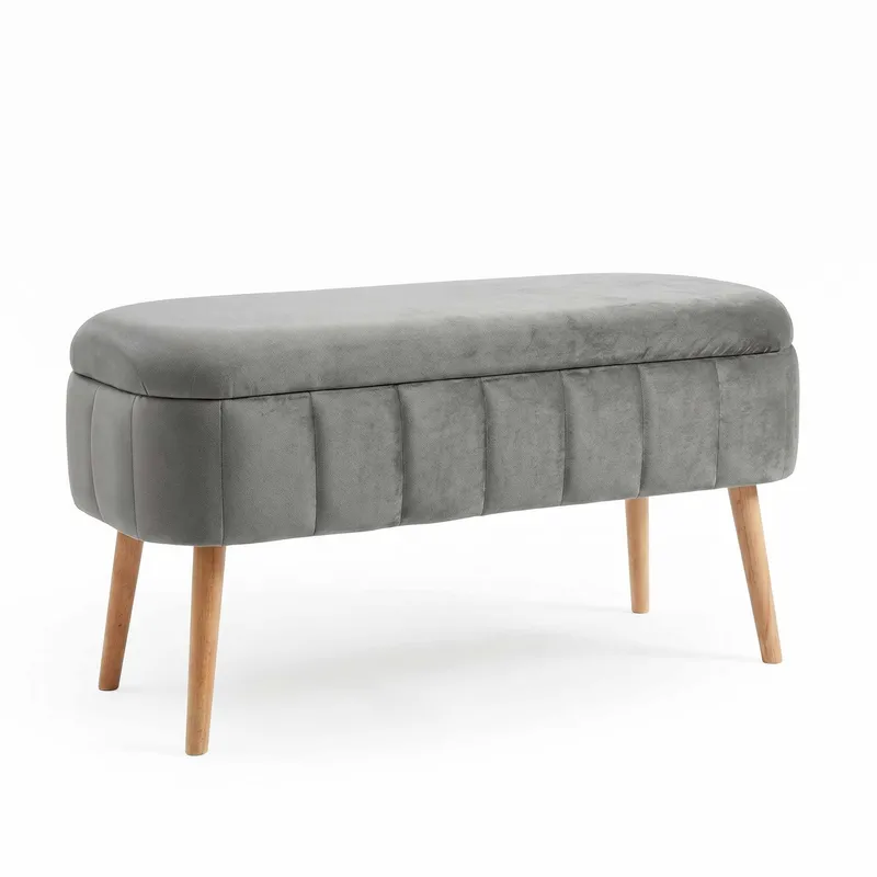 Puff med oppbevaring Atelier Del Sofa Oslo Babyface (90 x 46 x 35 cm) Antrasitt
