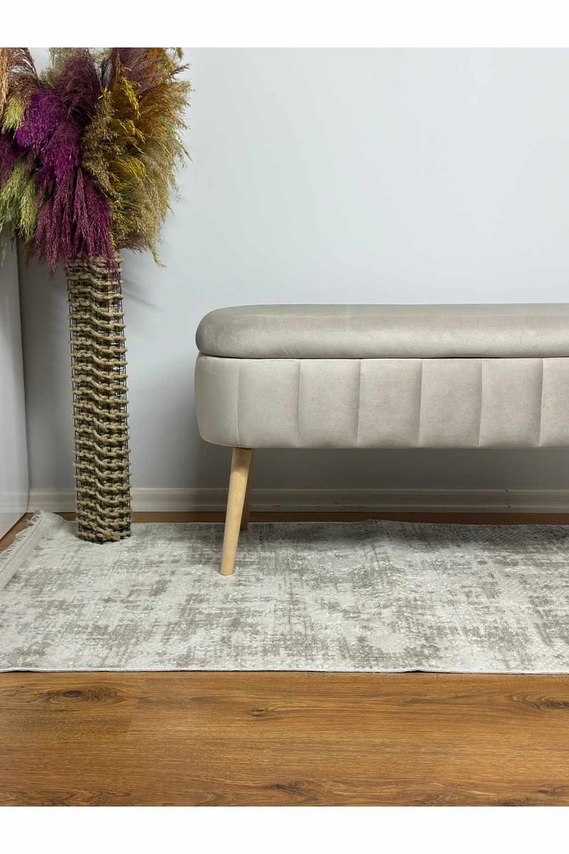 Puff med oppbevaring Atelier Del Sofa Oslo Babyface (90 x 46 x 35 cm) Beige - Møbler - Stoler - Krakk - Puff