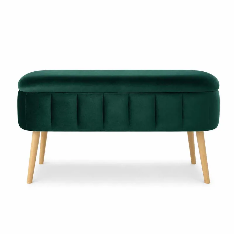 Puff med oppbevaring Atelier Del Sofa Oslo Babyface (90 x 46 x 35 cm) Emerald