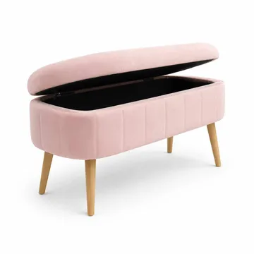 Puff med oppbevaring Atelier Del Sofa Oslo Babyface (90 x 46 x 35 cm) Rosa