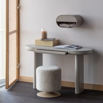 Puff med snurrefot Islen 39 cm rundt - Beige - Møbler - Stoler - Krakk - Puff