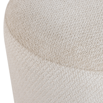 Puff med snurrefot Islen 39 cm rundt - Beige - Møbler - Stoler - Krakk - Puff