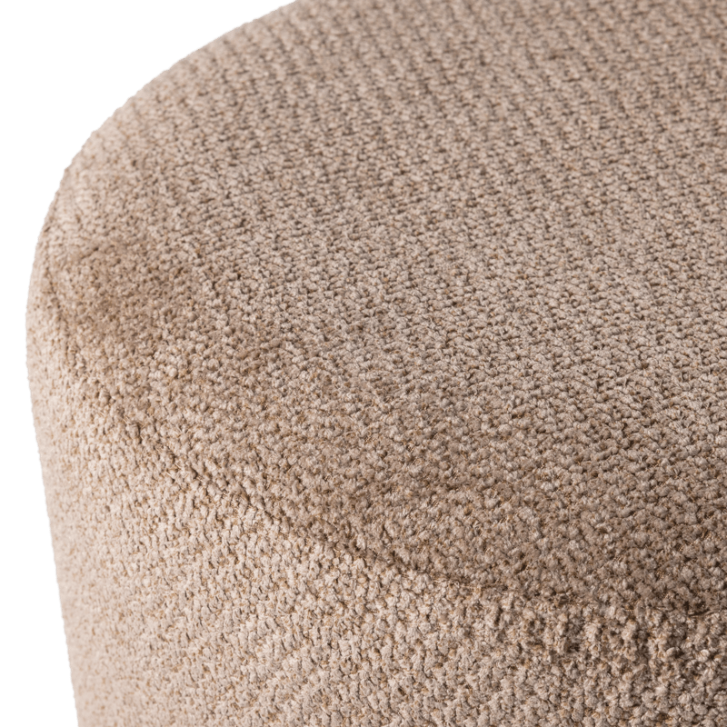 Puff med snurrefot Islen 39 cm rundt - Brun - Møbler - Stoler - Krakk - Puff