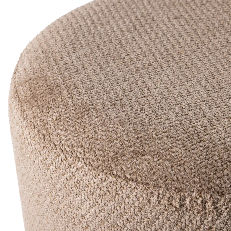 Puff med snurrefot Islen 39 cm rundt - Brun - Møbler - Stoler - Krakk - Puff