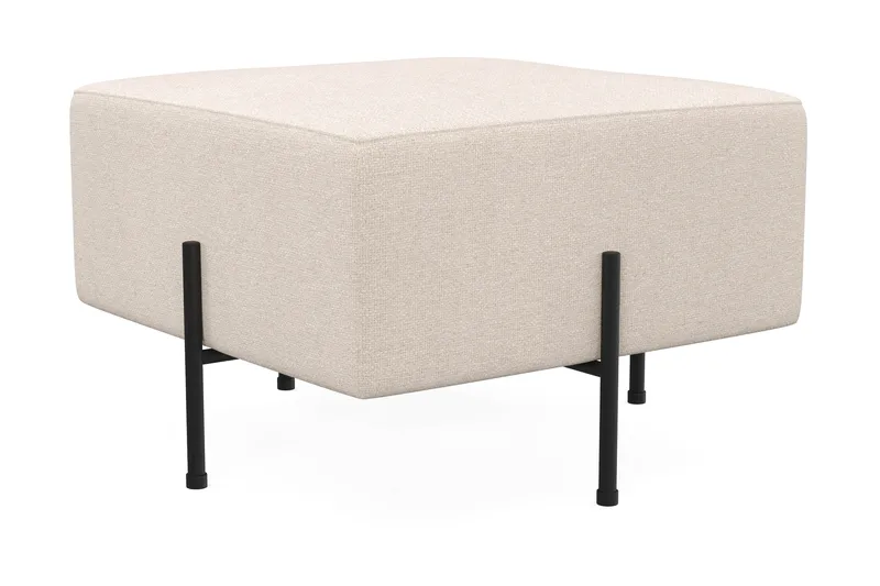 Menard Compact Sittepuff 60 cm Kvadratisk - Beige - Møbler - Stoler - Krakk - Puff