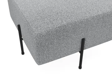 Menard Compact Sittepuff 60 cm Kvadratisk - Grå - Møbler - Stoler - Krakk - Puff