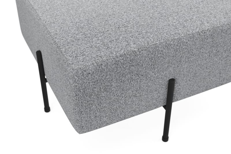 Menard Compact Sittepuff 60 cm Kvadratisk - Grå - Møbler - Stoler - Krakk - Puff