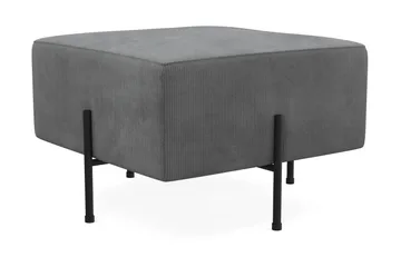 Menard Compact Sittepuff 60 cm Kvadratisk - Grå - Møbler - Stoler - Krakk - Puff