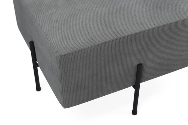 Menard Compact Sittepuff 60 cm Kvadratisk - Grå - Møbler - Stoler - Krakk - Puff