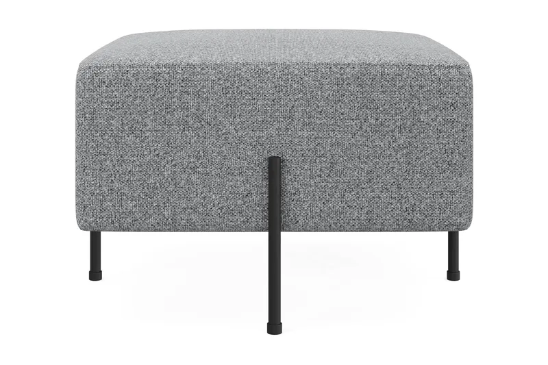 Menard Compact Sittepuff 60 cm Kvadratisk, Grå
