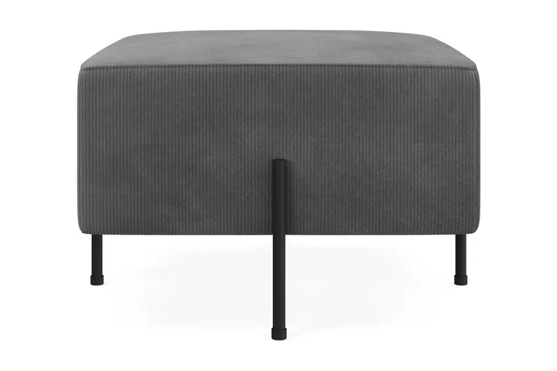 Menard Compact Sittepuff 60 cm Kvadratisk, Grå