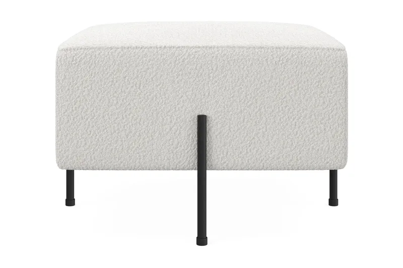 Menard Compact Sittepuff 60 cm Kvadratisk, Hvit