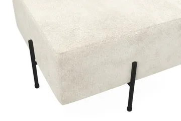 Menard Compact Sittepuff 60 cm Kvadratisk - Hvit - Møbler - Stoler - Krakk - Puff