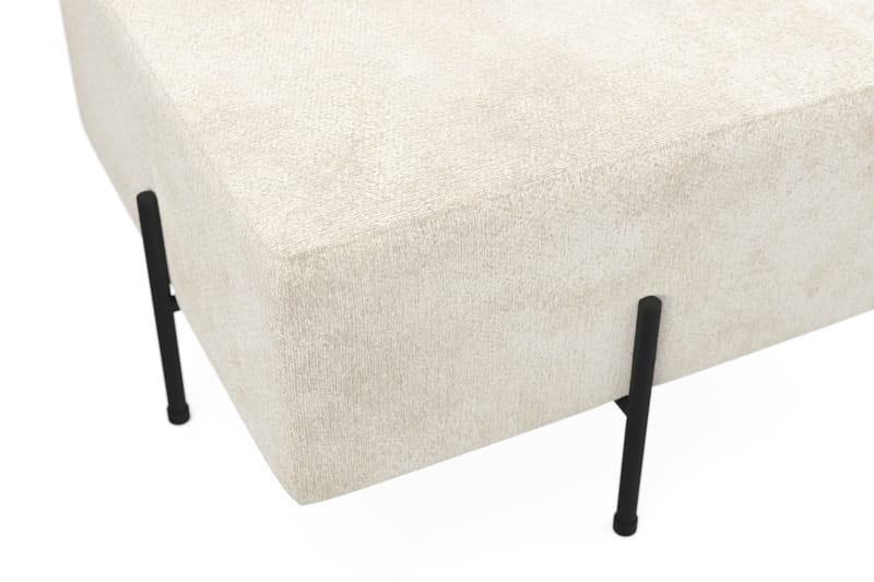 Menard Compact Sittepuff 60 cm Kvadratisk - Hvit - Møbler - Stoler - Krakk - Puff